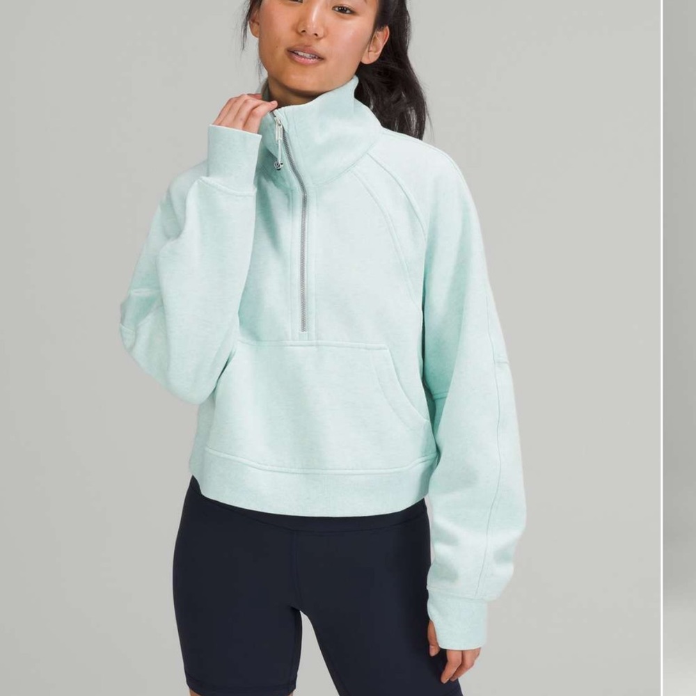 Lululemon oversized funnel neck half zip scuba